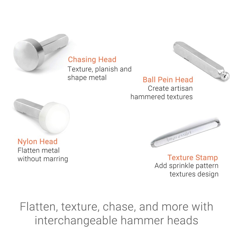 ImpressArt Multi-Function Hammer Kit, DIY Jewelry Making Tool for Metal