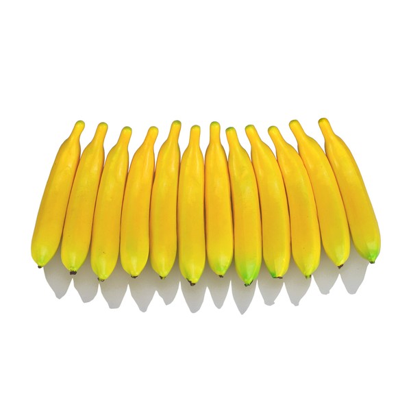 JEDFORE Artificial Yellow Bananas Lifelike Simulation Fake Fruit Home House