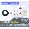 1/4 Fuel Line kits, 1.5Meter/5-Foot Fuel Line + 4Pcs Inline