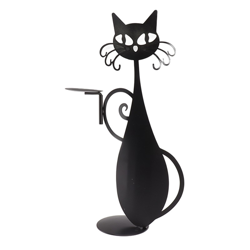 Home Decor Candlestick Durable Cat Candle Holder Decorative Candlestick Holder