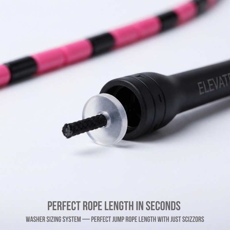 Elevate Rope Bead Skipping Rope Adjustable 3m with Free Training