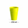 Set di 2 bicchieri rigidi di plastica riutilizzabili 250 ml