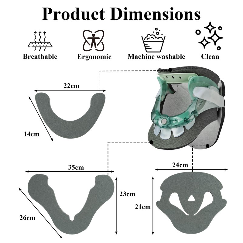 EHRBGK Aspen Vista Replacement Cervical Collar Pads - Medical Replacement