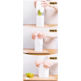 Vegetable Slicer for Kitchen,Veggie Fruit Potato Stripper with Safety Box,Strip-Cuctter,Vegetable Cutter,Strips Thickness 1cm/0.4Inch for Kitench Fast Meal Prep (White)