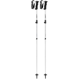 LEKI Lhasa FX TA Aluminum Collapsible Lightweight Walking Poles for Trekking & Hiking - White-Alto-Darkgrey - 100-120 cm