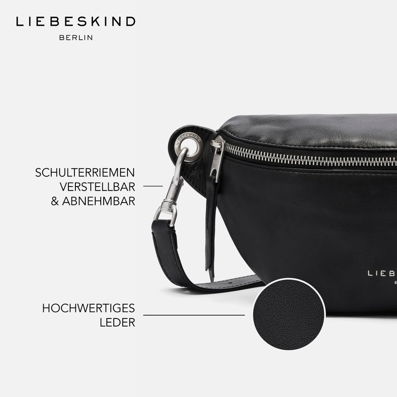 Liebeskind Women's Tavia Belt Bag, 01 black, M