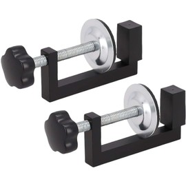 2 Pcs Adjustable G Clamps for Woodworking, Small Screw Table Clamps for Carpentry DIY, Universal Metal Bench Clamps for Wood, Plastic, and Craft Projects