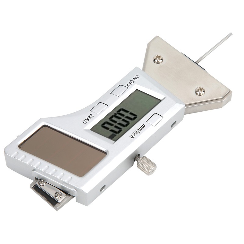Solar Energy Digital Tyre Tread Depth Gauge Caliper Stainless Steel