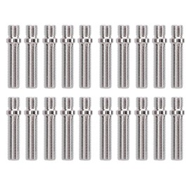 KIMISS Wheel Stud Kit, 20pcs Extended Wheel Conversion Stud 58mm Length 41mm Shank Steel Cold Forged for Cars (M12x1.5 to M12x1.5)
