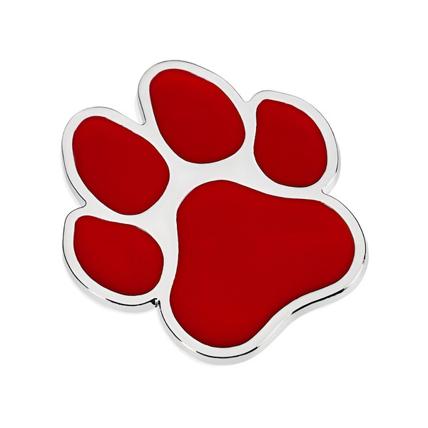 MUQIDA Paw Print Car Decal, 3D Dog Paw Footprint Metal