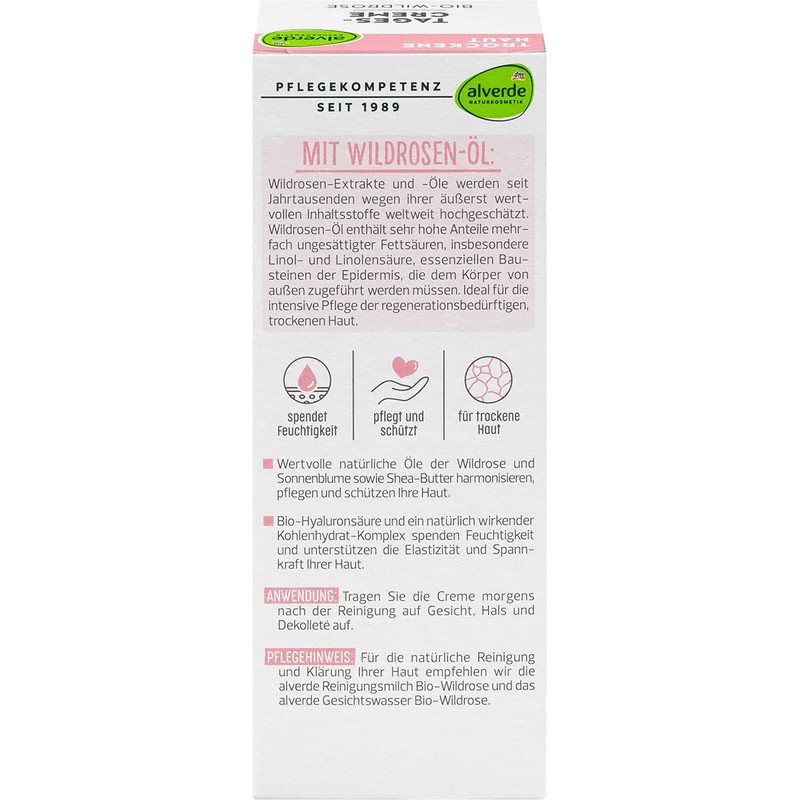 alverde NATURKOSMETIK Organic Wild Rose Day Cream 50 ml