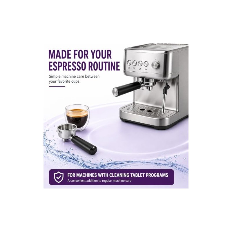 YQXYH Espresso Cleaning Tablets - 8 Tablets for Machine Maintenance