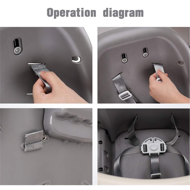 USTNIR 1 x 5-point safety belt, high chair, multifunctional child