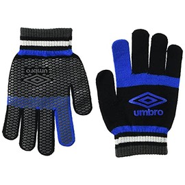 Umbro Jr. Magic Knit Gloves, Anti-Slip, Kids, Junior, Children’s, Soccer, School, BKBL2, Free Size