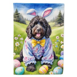 Caroline's Treasures DAC5149GF Portuguese Water Dog Easter Egg Hunt Garden Flag Mailbox Flag Decorative Yard Flag Banner Outside Patio Artwork Yard Flower Beds, Garden Size, Multicolor