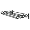 mDesign Steel Wall Mount Accordion Expandable Retractable Clothes Air Drying