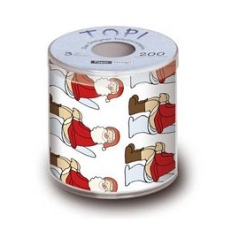 Christmas Toilet Tissue (Sitting Santa)