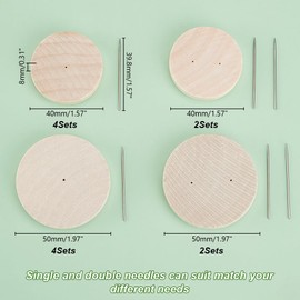 AHANDMAKER Pack of 12 Crochet Doll Stands 4 Styles Made of Wood Knitted Doll Stand Doll Holder with Wooden Base Needle Display Stand for Doll Display Case Action Figure Stand