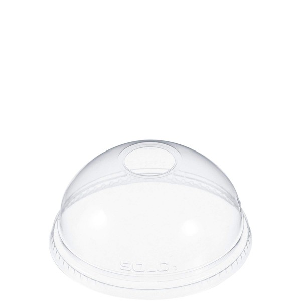 Dart DLR626 Clear Lid PET 626 Dome With Hole (Case of 1000)