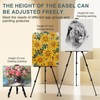 AROIC 8 Pack Painting Display Easel Stand Portable Adjustable Metal
