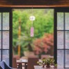 Vosarea Japanese Wind Chime Glass Wind Chimes Hanging for Balcony