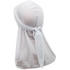 Miracroute Velvet Fabric Durag Hip Pop Dance DU-RAG Black White