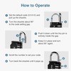Puroma 3 Pack Combination Lock for Locker 4 Digit Outdoor