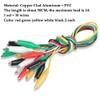 30PCS Crocodile Clips Electrical Test Leads with Alligator Clips Double-end