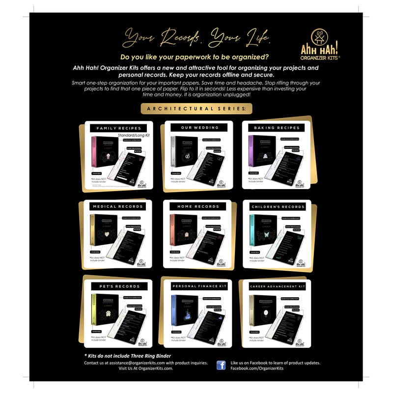 Ahh Hah! Organizer Kit: Home Records (Architectural Version) - Index