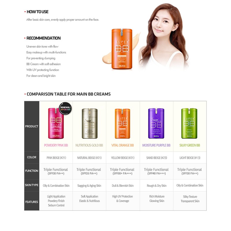 SKIN 79 Super Plus Triple Function Vital Orange BB crème