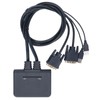 USB KVM Switch 2 Ports Wired HD Multimedia Interface KVM