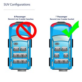 TOUGHPRO Floor Mats Accessories 1st + 2nd + 3rd Row Compatible with KIA Carnival 7 Seater All Weather Heavy Duty Black Rubber 2022 2023 2024 2025 2026