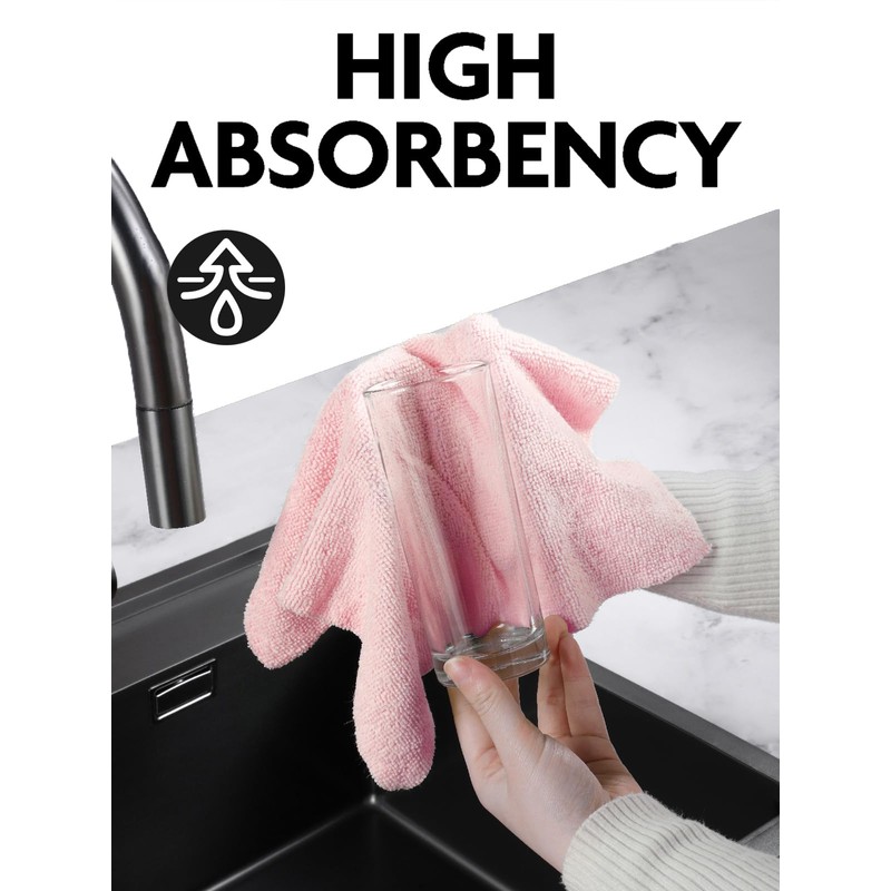 Fantasticlean Microfiber Cleaning Cloth Roll -90 Pack, Tear Away Microfiber