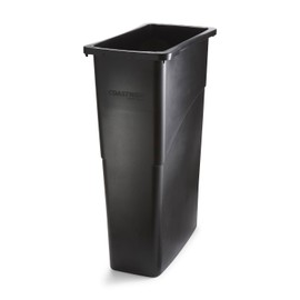 STAPLES Coastwide Professional Indoor Trash Can Without Lid Black Plastic 23 Gal.