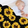 Sunflower Decor Throw Blanket Gifts for Girls Boys Super Warm