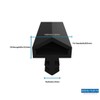 Door Seal With Anti-Expansion Thread, 4 mm Groove Width, 7