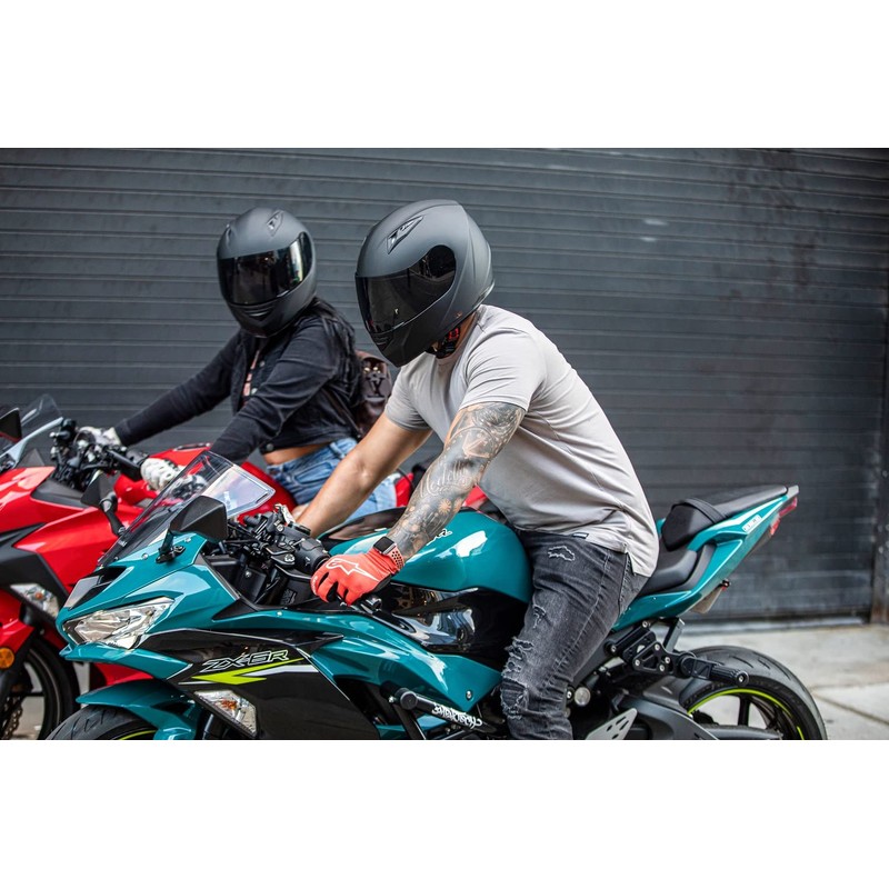 VCAN VX Lightweight Full Face Motorcycle Street Bike Helmet with