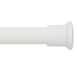 Curtain Rods for Windows 30 to 55 inches,Adjustable Curtain Rods,Easy Install，White