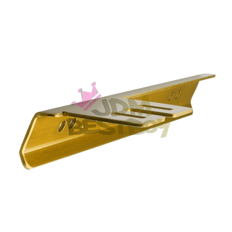 JDMBESTBOY Universal Gold Aluminum Front Bumper License Plate Bracket Relocator
