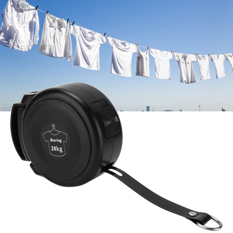 Retractable Clothesline Heavy Duty Adjustable Indoor Outdoor Clothes Drying Rack
