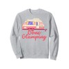Gone Glamping Nature Camping Trip Campfire Glamper Sweatshirt