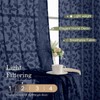 Chyhomenyc Extra Long Navy Blue Sheer Curtains 120 Inch Length