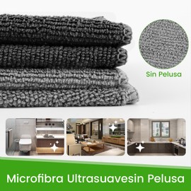 RUISTLI 10 PCS-Trapos de Cocina-Microfibra 25*25CM,Trapos de Limpieza Trapo Microfibra,Trapos Multifuncional,Cocina Accesorios Productos de Limpieza Del Hogar,Grueso,Absorbente de Agua,Lavado Duradero