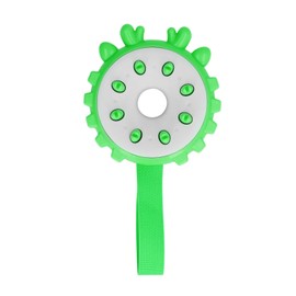 Dog Chewing Toy Bite Resistant Interactive Teeth Cleaning Round Puppy Molar Toothbrush Toy for TrainingGreen