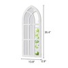 Sintosin Rustic Long Arched Window Mirrors for Wall Decor 14