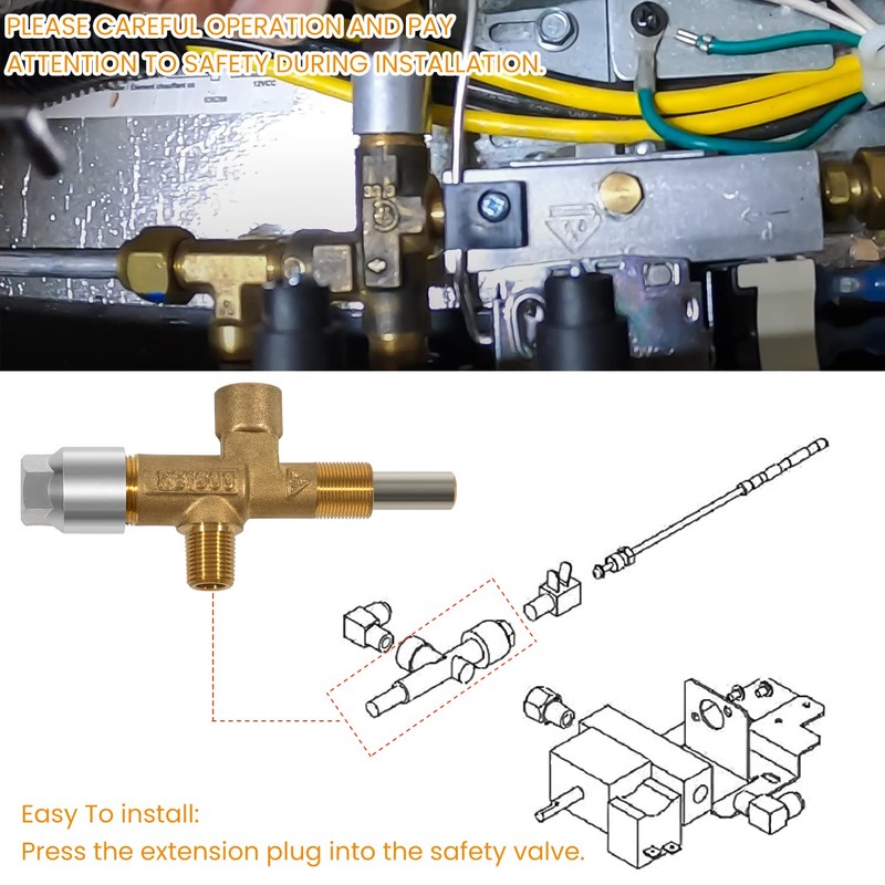 622746001 Gas Valve Extension Plug For Norcold Refrigerator 3163 N260