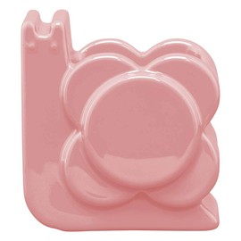 Orla Kiely Snail Shaped Ceramic Plant Pot, Bubblegum Pink, One Size