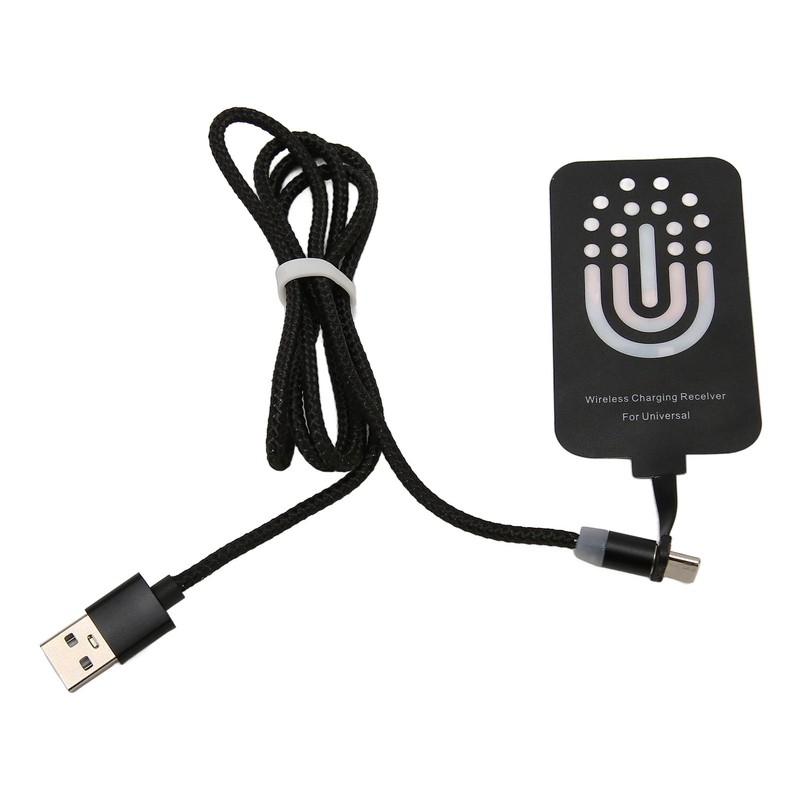 Thin Wireless Charging Receiver Type C Magnetic Suction Dual Purpose