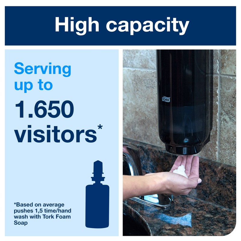 Tork Intuition Sensor Skincare Wall Mounted Dispenser Black S4, Touch-Free