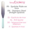 Scrapcooking 5174 Stainless Steel Flexible Spatula 32 x 4 x